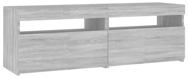 Sonoma Szürke LED-es TV Szekrény - 120x35x40 cm