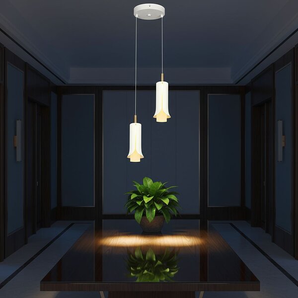 V-TAC mennyezeti dekoratív kerek 2x5W LED lámpatest, meleg fehér, homokfehér - SKU 24135