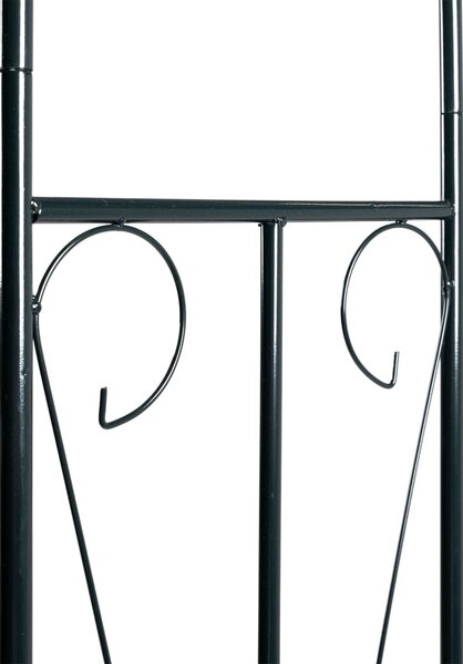 Sötétzöld vas kerti boltív 142 x 37 x 275 cm