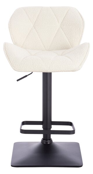 HR111KW Krémszínű modern boucle szék fekete lábbal