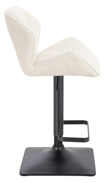 HR111KW Krémszínű modern boucle szék fekete lábbal