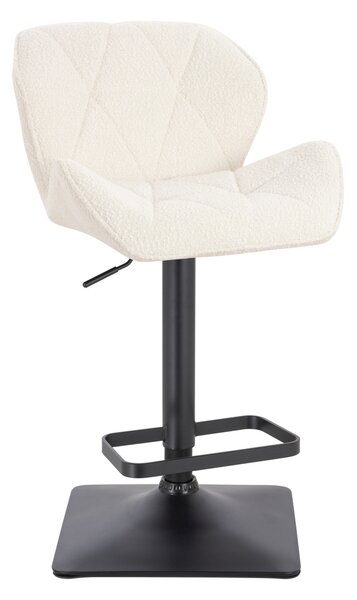 HR111KW Krémszínű modern boucle szék fekete lábbal