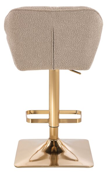 HR111KW Latte modern boucle szék arany lábbal