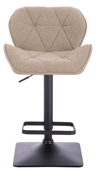 HR111KW Latte modern boucle szék fekete lábbal