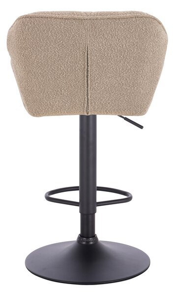 HR111W Latte modern boucle szék fekete lábbal