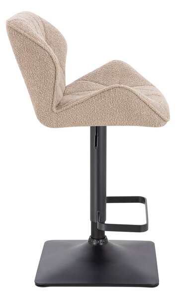 HR111KW Latte modern boucle szék fekete lábbal