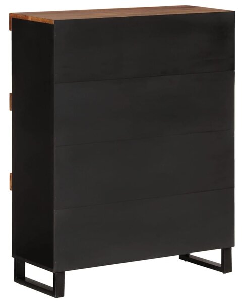 Tömör akácfa tálalószekrény 85 x 33 x 107 cm