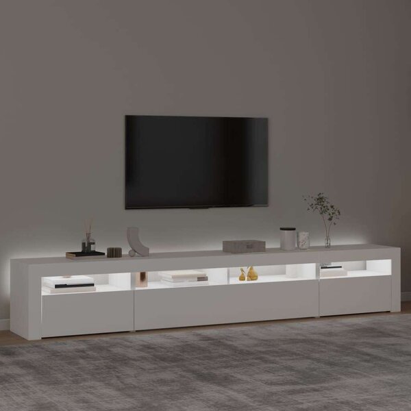VidaXL LED TV Szekrény - Fehér - 240cm