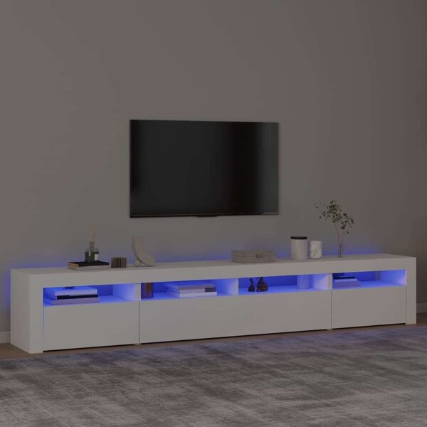 VidaXL LED TV Szekrény - Fehér - 240cm