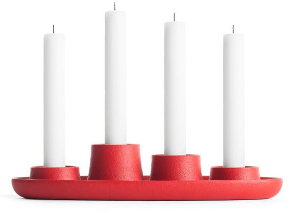 Aye Aye Four Candles piros gyertyatartó - EMKO