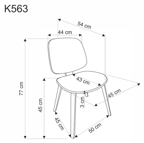 K563 étkezőszék