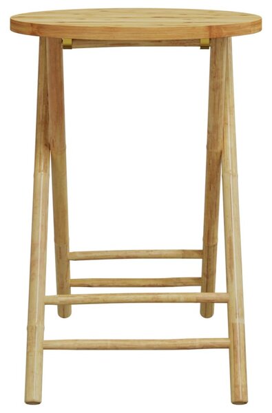 Összecsukható bambusz kerti asztal Ø55x75 cm