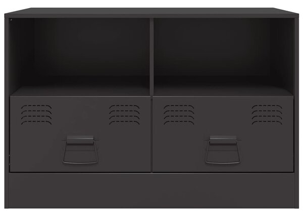 Fekete acél TV-szekrény 67 x 39 x 44 cm