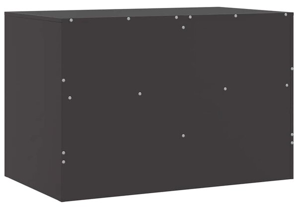 Fekete acél TV-szekrény 67 x 39 x 44 cm