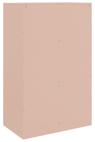 Rózsaszín acél tálalószekrény 67 x 39 x 107 cm