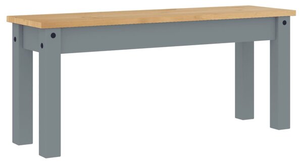 Panama szürke tömör fenyőfa étkezőpad 105 x 30 x 45 cm
