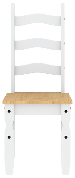 Corona 2 db fehér tömör fenyőfa étkezőszék 42 x 47 x 107 cm