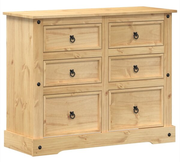 Corona tömör fenyőfa komód 110x43x91 cm