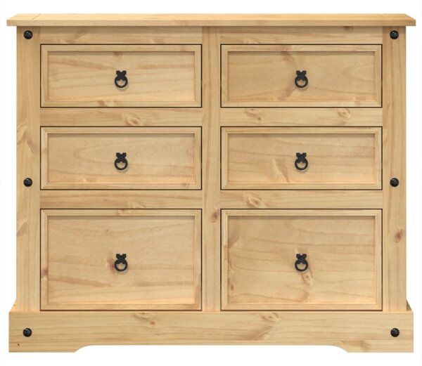 Corona tömör fenyőfa komód 110x43x91 cm