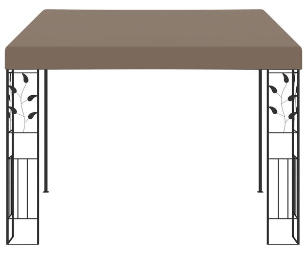 Tópszínű falra szerelhető pavilon 3 x 3 x 2,5 m