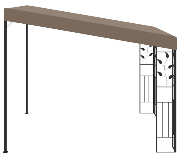 Tópszínű falra szerelhető pavilon 3 x 3 x 2,5 m