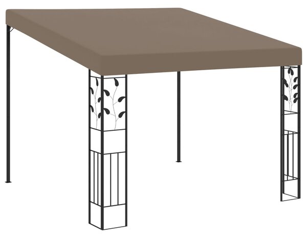 Tópszínű falra szerelhető pavilon 3 x 3 x 2,5 m