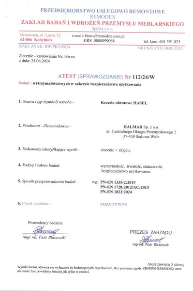 Hasel forgószék