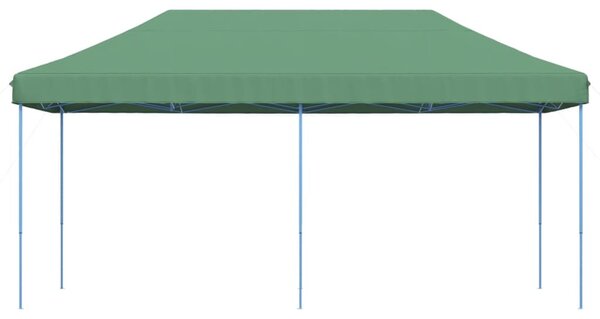 Zöld összecsukható felugró rendezvénysátor 580x292x315 cm