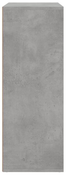2 db betonszürke szerelt fa tálalószekrény 60 x 31 x 84 cm