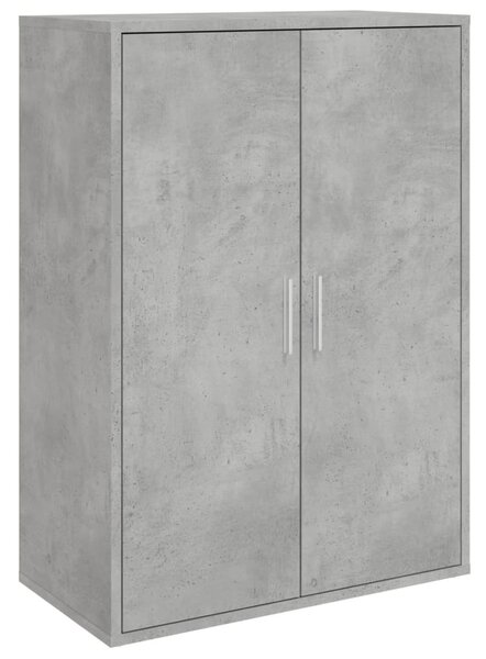 Betonszürke szerelt fa tálalószekrény 60 x 31 x 84 cm