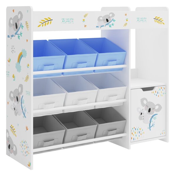Gyerekpolc Søndreland 80x90x30 cm koala mintával [en.casa]