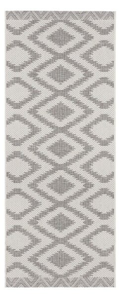 Isle szürke-krémszínű kültéri szőnyeg, 70 x 200 cm - NORTHRUGS