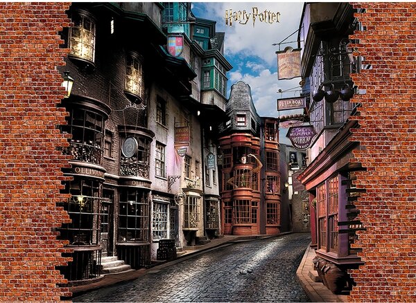 Gyermek fotó tapéta Harry Potter Diagon Alley 252x 182 cm, 4 részes, 4 db