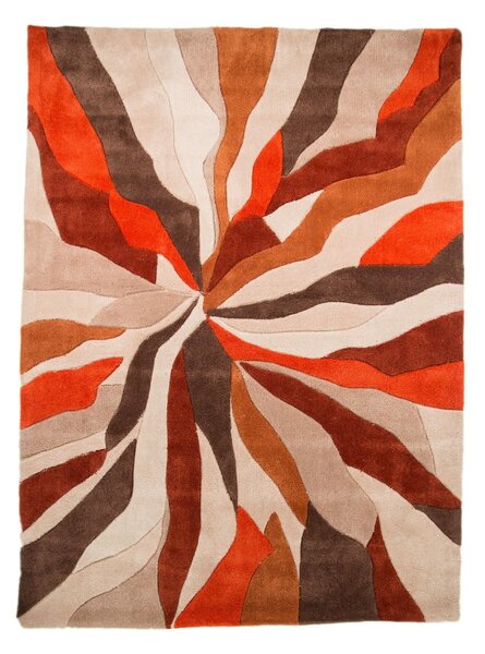 Splinter narancssárga szőnyeg, 160 x 220 cm - Flair Rugs