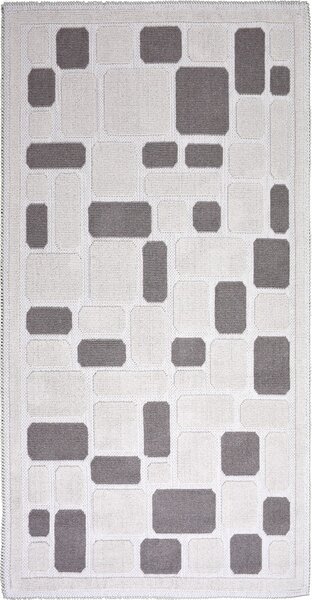 Mozaik bézs pamut szőnyeg, 100 x 150 cm - Vitaus