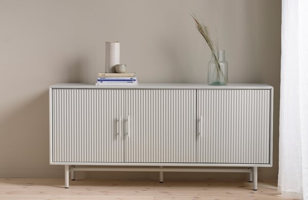Szürke lakkozott komód Unique Furniture Palma 160 x 45 cm