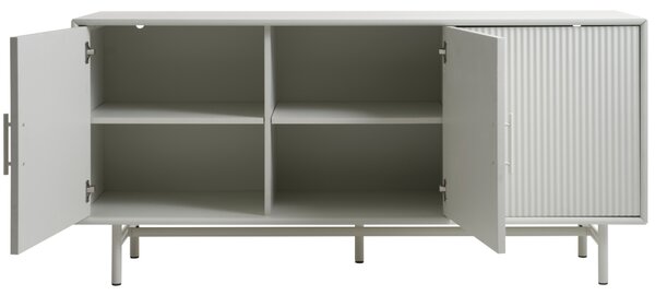 Szürke lakkozott komód Unique Furniture Palma 160 x 45 cm