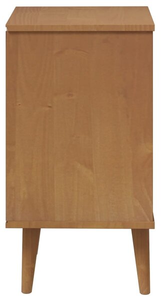 MOLDE barna tömör fenyőfa éjjeliszekrény 40 x 35 x 65 cm