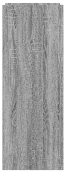 Szürke sonoma színű szerelt fa cipőszekrény 74,5 x 37,5 x 100cm