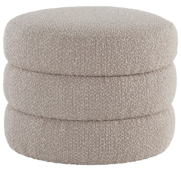 Jotex Bézs színű bouclé puff TRIBUS 50 cm