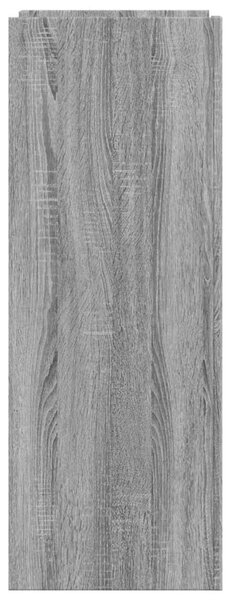 Szürke sonoma színű szerelt fa cipőszekrény 52 x 37,5 x 100 cm