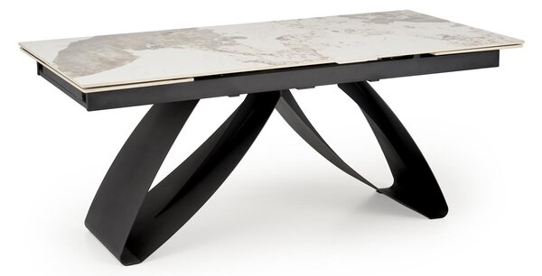 Hilario bővíthető étkezőasztal, téglalap alakú (Szín: dió/fekete)