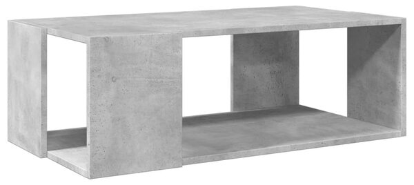 Betonszürke szerelt fa dohányzóasztal 89,5 x 48 x 30 cm