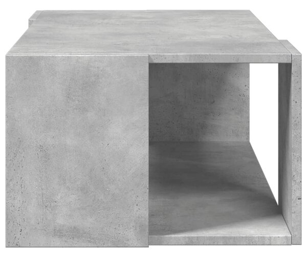 Betonszürke szerelt fa dohányzóasztal 89,5 x 48 x 30 cm