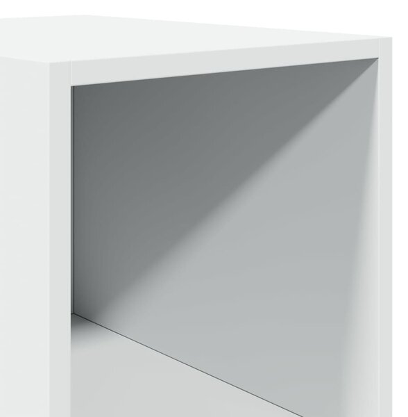 Fehér szerelt fa magasszekrény 30 x 41 x 185 cm