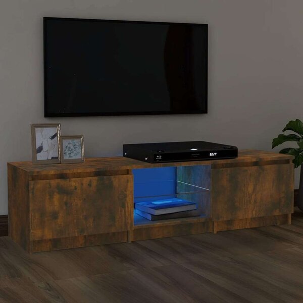 VidaXL TV-szekrény - Füstös Tölgy - 140cm