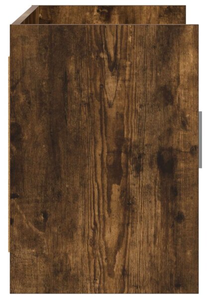 TV szekrény 102 x 33 x 47 cm Füstös Tölgy Szerelt Fa