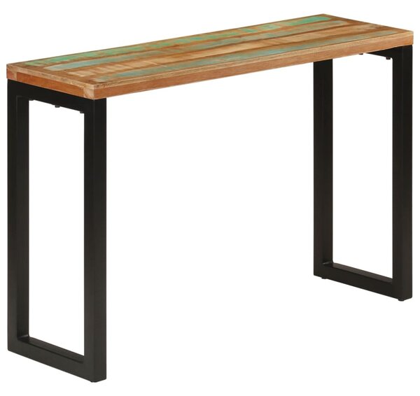 Tömör újrahasznosított fa tálalóasztal 110x35x75 cm