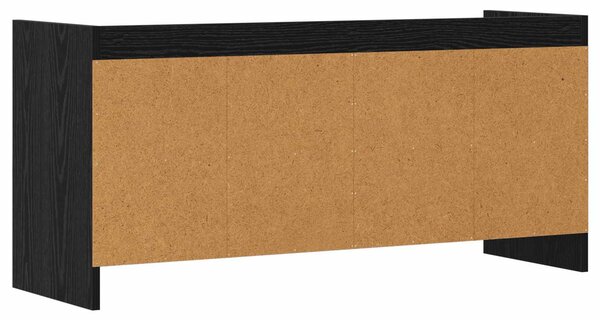 TV szekrény 100 x 33 x 47 cm Fekete Tölgy Szerelt Fa