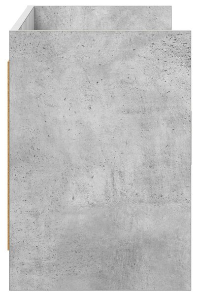 TV szekrény 130 x 33 x 47 cm Betonszürke Szerelt Fa